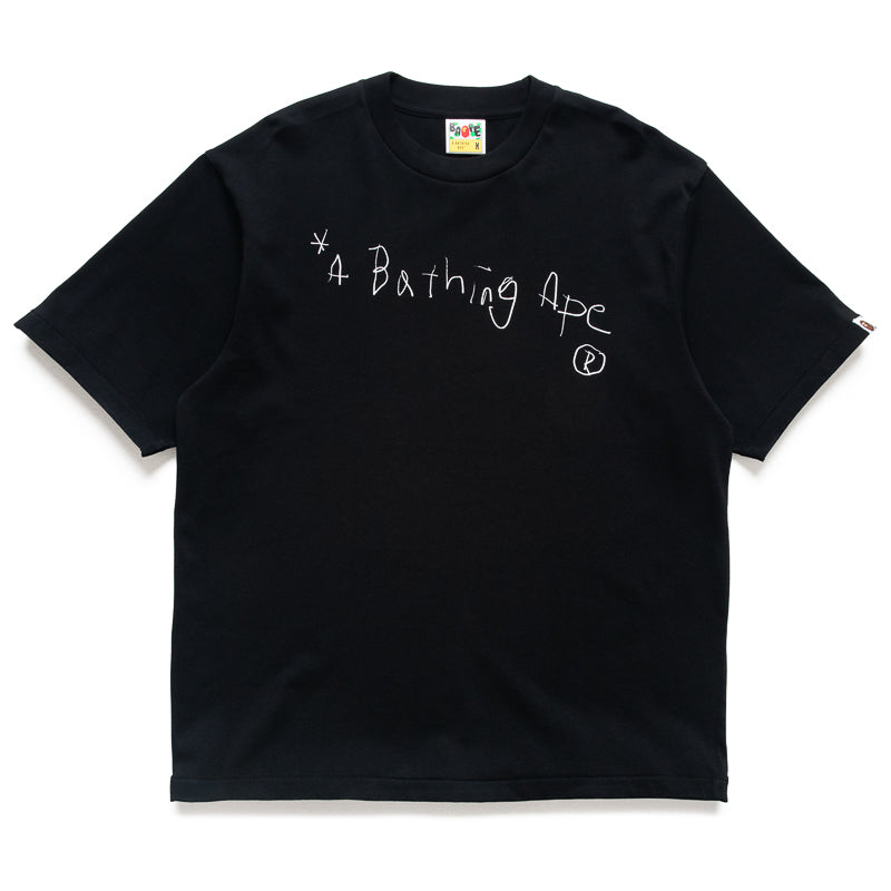 A Bathing Ape Hand Draw Tee - Black