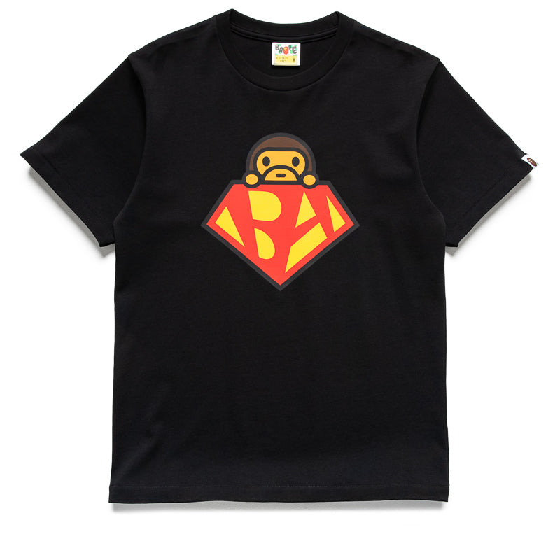 A Bathing Ape Hero Baby Milo Tee - Black