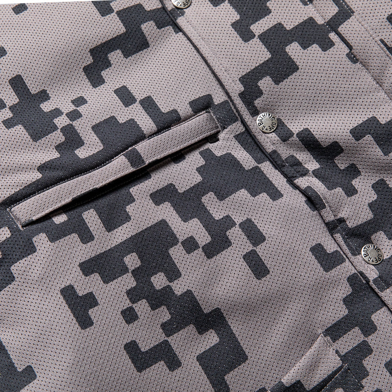Kazuki Kuraishi x A Bathing Ape Pixelate Camo Reversible Down Jacket - Black