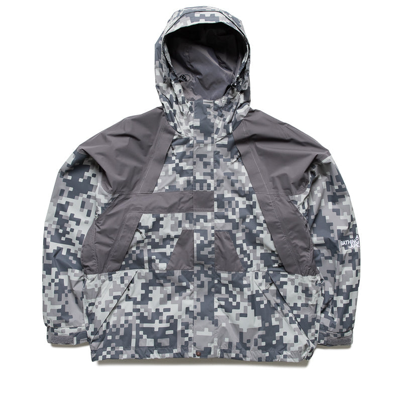Kazuki Kuraishi x A Bathing Ape Pixelate Camo Snowboard 2-Layer Jacket - Charcoal