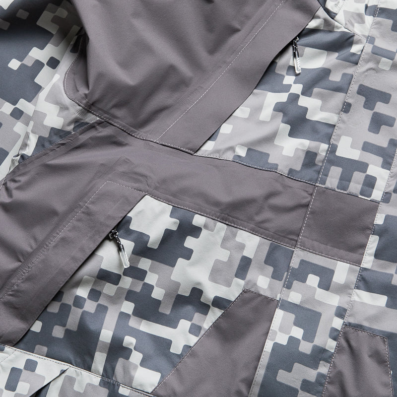 Kazuki Kuraishi x A Bathing Ape Pixelate Camo Snowboard 2-Layer Jacket - Charcoal