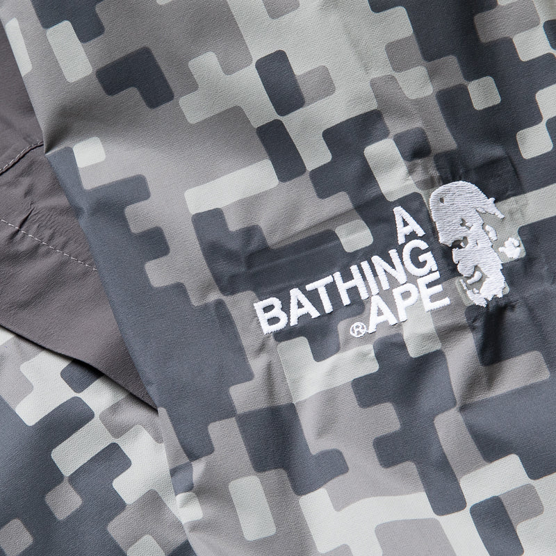Kazuki Kuraishi x A Bathing Ape Pixelate Camo Snowboard 2-Layer Jacket - Charcoal