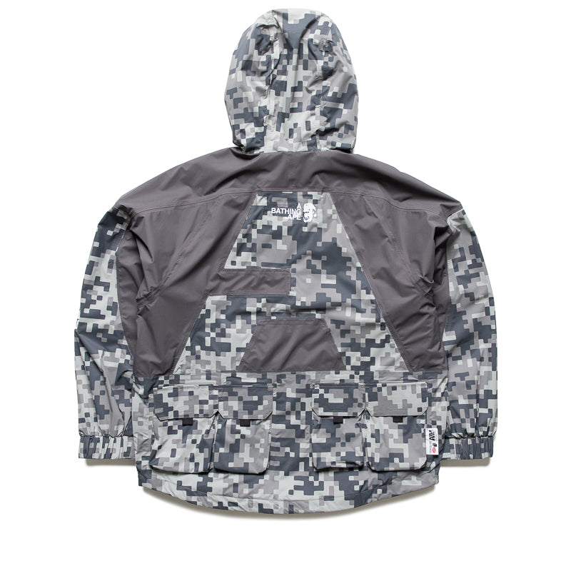 Kazuki Kuraishi x A Bathing Ape Pixelate Camo Snowboard 2-Layer Jacket - Charcoal