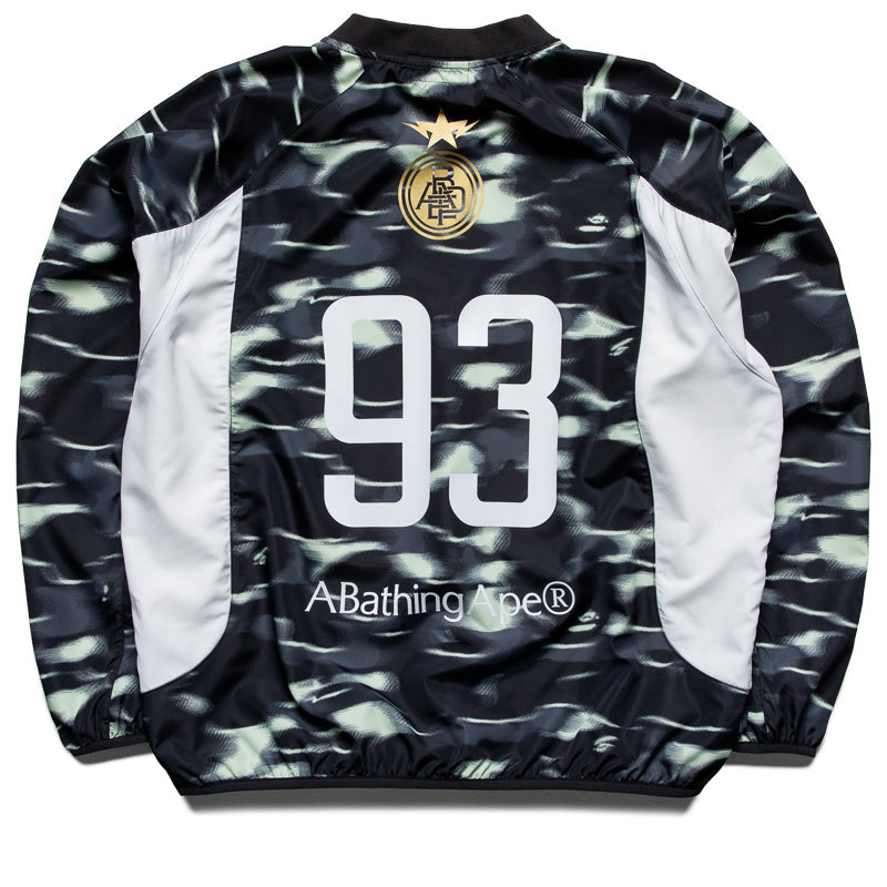A Bathing Ape Screen Camo Football Logo Crewneck - Black