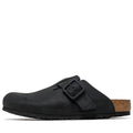 Birkenstock Boston Wire Buckle Nubuck - Black