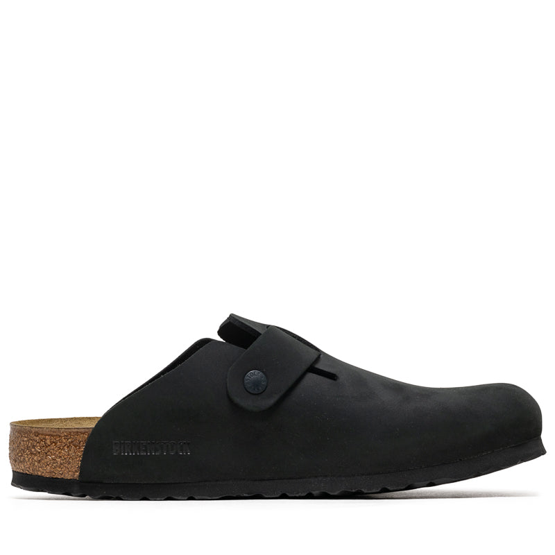 Birkenstock Boston Wire Buckle Nubuck - Black