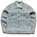 Criminal Damage Wavy Denim Jacket - Washed Blue