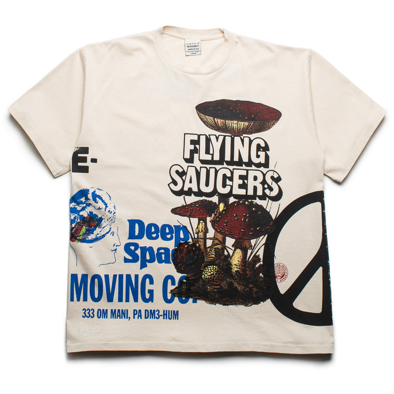 CRTFD Allover Print Mash Up Tee - Natural