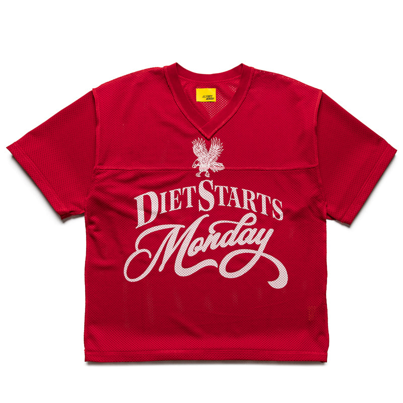 Diet Starts Monday State Champs Practice Jersey - Red/White