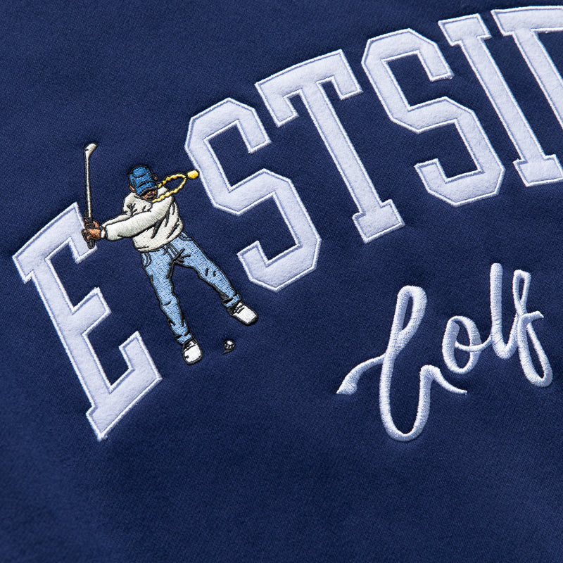 Eastside Golf Luxe Fleece Crew - Blue Void
