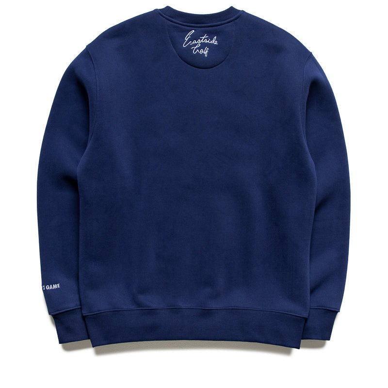 Eastside Golf Luxe Fleece Crew - Blue Void