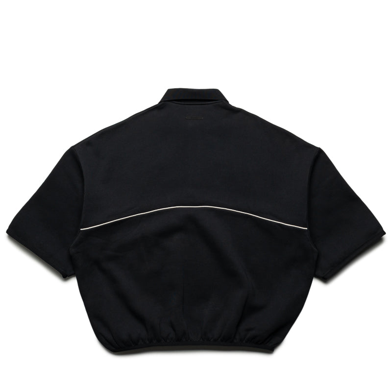 Fear Of God Essentials Active Trace 3/4 Sleeve Polo Sweatshirt - Vintage Black