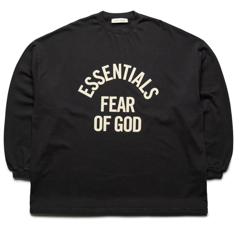 Fear Of God Essentials Campus 90's L/S Tee - Faded Black