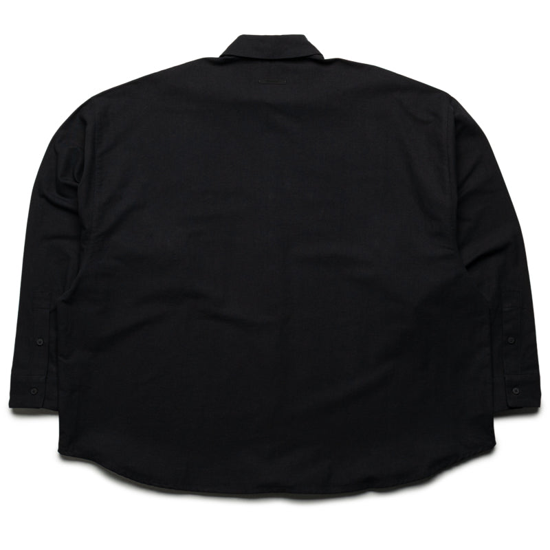Fear Of God Essentials Signature Button Up Shirt - Black