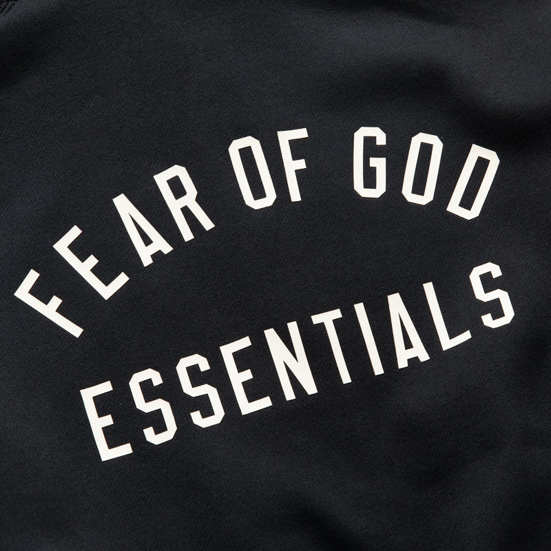 Kids Fear Of God Essentials Classic Full Zip Hoodie - Vintage Black