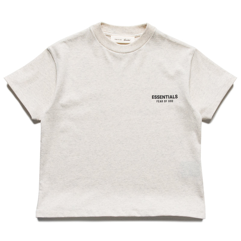Kids Fear Of God Essentials Classic S/S Tee - Oatmeal Heather