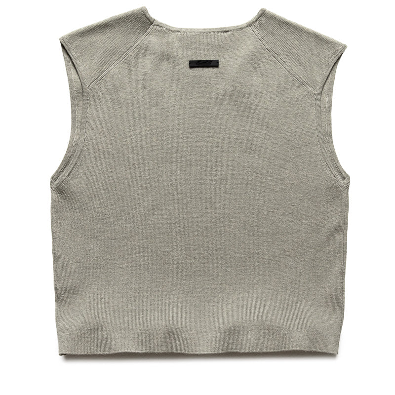 Women's Fear Of God Essentials Rib Knit Crop Top - Seal