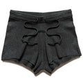 Women's Fear Of God Essentials Rib Knit Running Shorts - Iron Grey