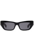 Gucci Rectangular Frame Sunglasses - Black/Solid Grey