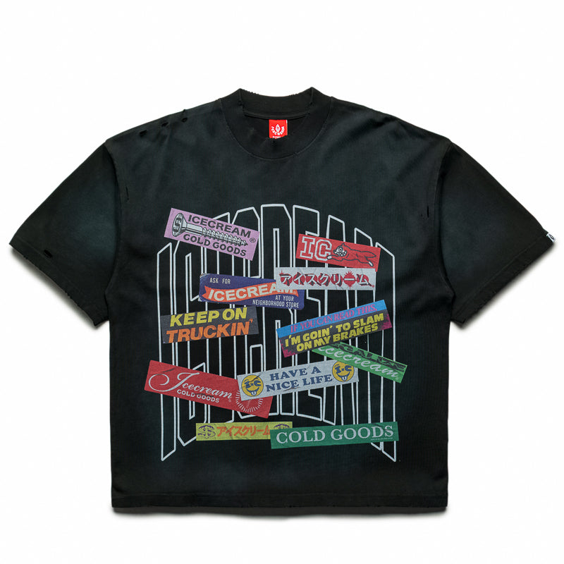 Ice Cream Bumper Knit Tee - Jet Set