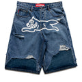 Ice Cream Hoodsie Jean Shorts - Blue Melt