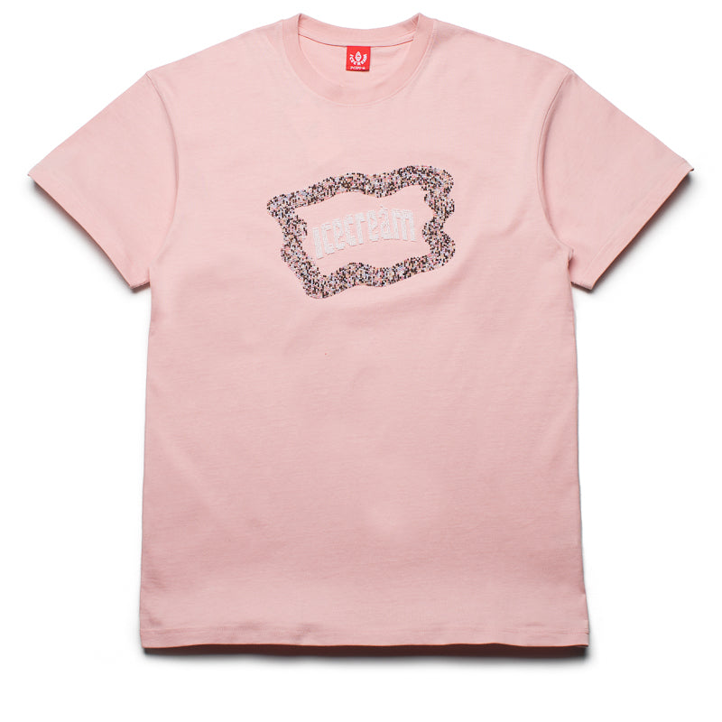 Ice Cream Flag Tee - Silver Pink