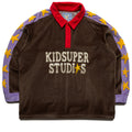 KidSuper Velour Stars Rugby - Brown