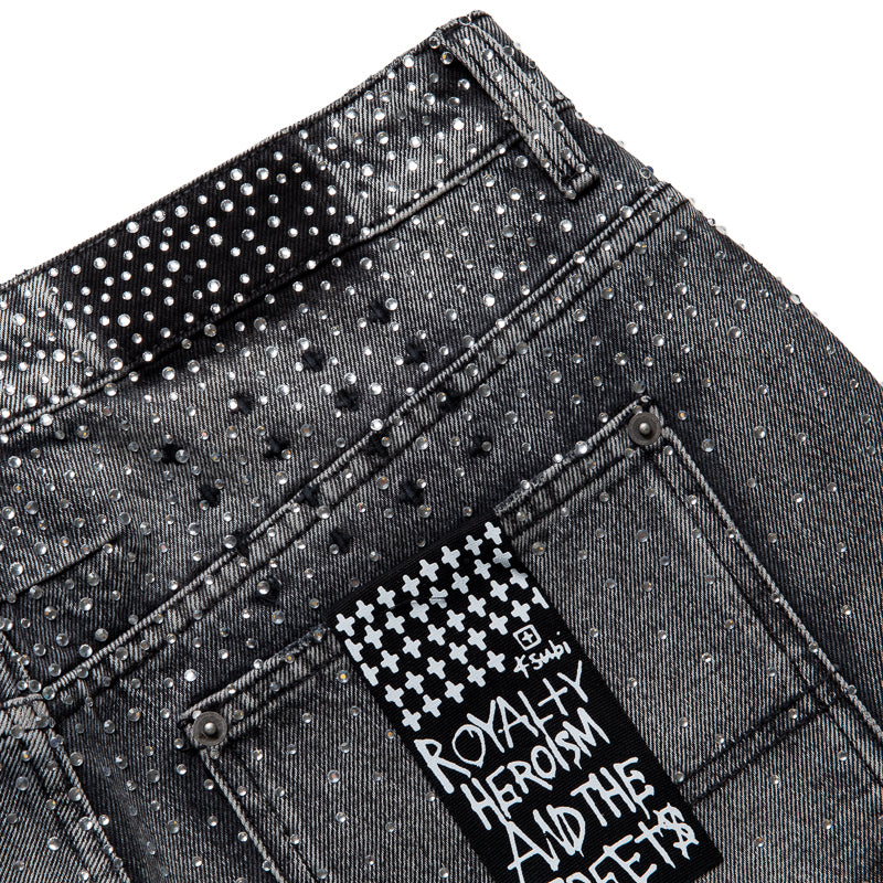 Ksubi Maxx Operator Denim Short - Konkrete Crystal