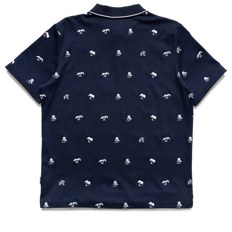 Malbon Golf x Torrey Pines Polo - Baritone Blue