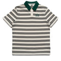 Malbon Golf Fairway Bass Club Polo - Ivory Stripe