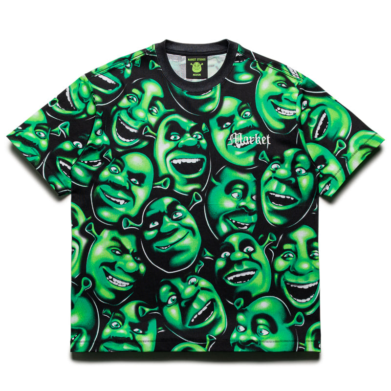 Market x Shrek AOP Tee - Black/Green