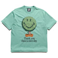 Market Smiley Bonsai Tree Tee - Malachite Green