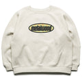 Metalwood Studio Plaid Oval Logo Raglan Crewneck - Heather Grey