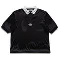 Metalwood Studio Quarter Zip Jersey Polo - Black