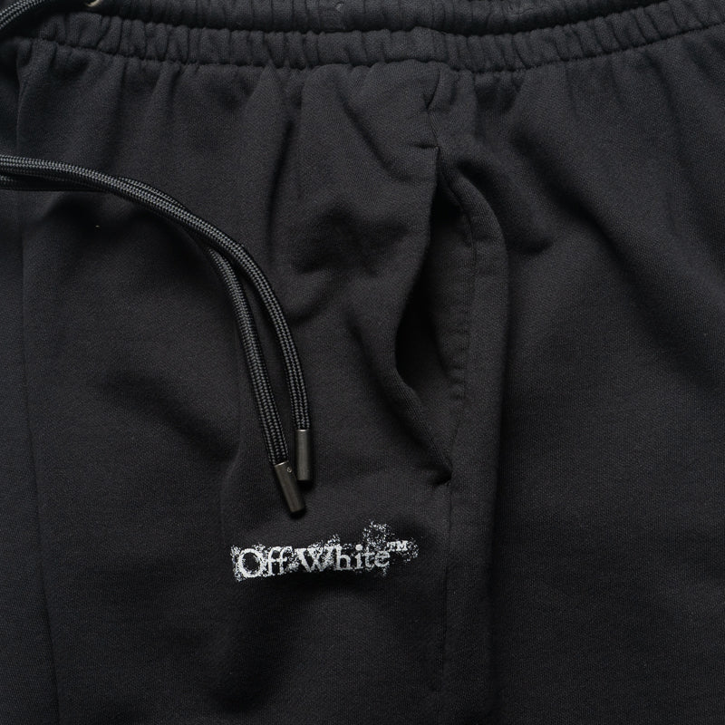 Off-White Heraldic Threshold Arrows Skate Sweatshorts - Black