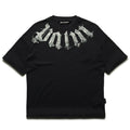 Palm Angels Big Neck Logo Loose Tee - Black