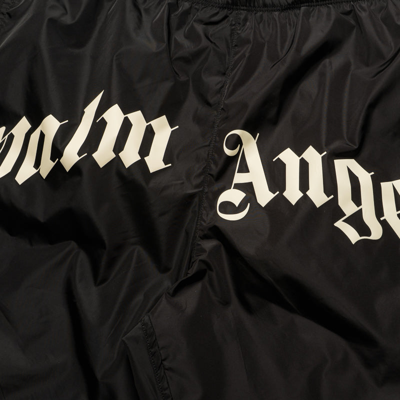 Palm Angels Curved Logo Classic Swimshort - Black