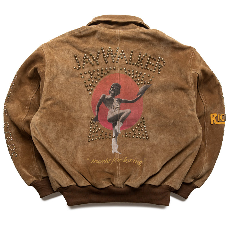 Paly Hollywood Sunset Blvd. Sponsored Suede Jacket - Tan