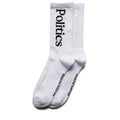 Politics Serif Logo Socks - White/Black
