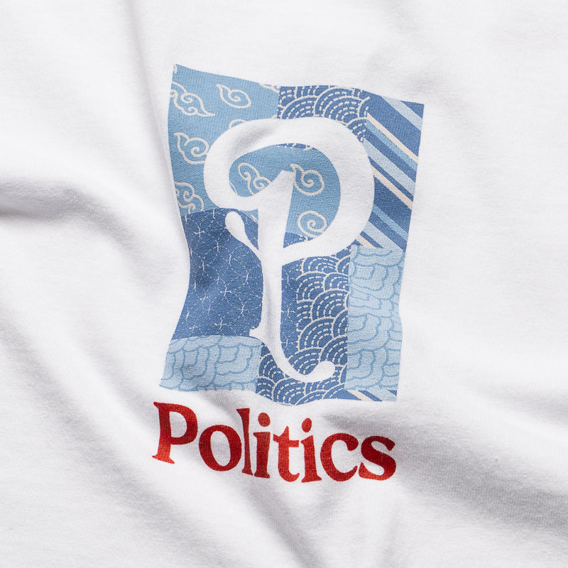Politics Patchwork Tee - White