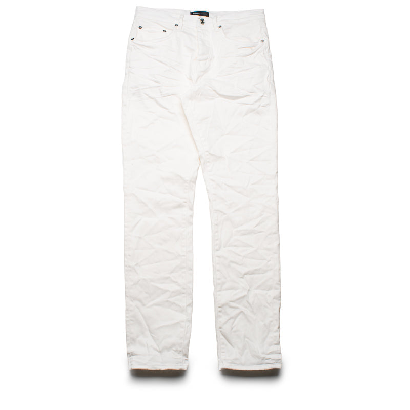 Purple Brand Mid Rise Slim Straight Leg Supernova Straight Jean - White
