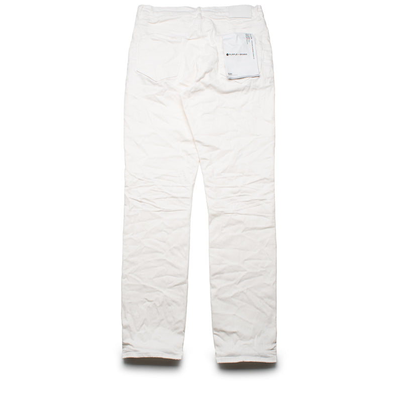 Purple Brand Mid Rise Slim Straight Leg Supernova Straight Jean - White