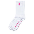 Politics LA Trainer P Logo Socks - White/Pink