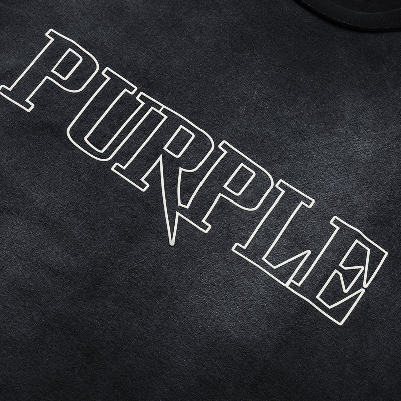 Purple Brand Sharpened Wordmark Tank Top - Black
