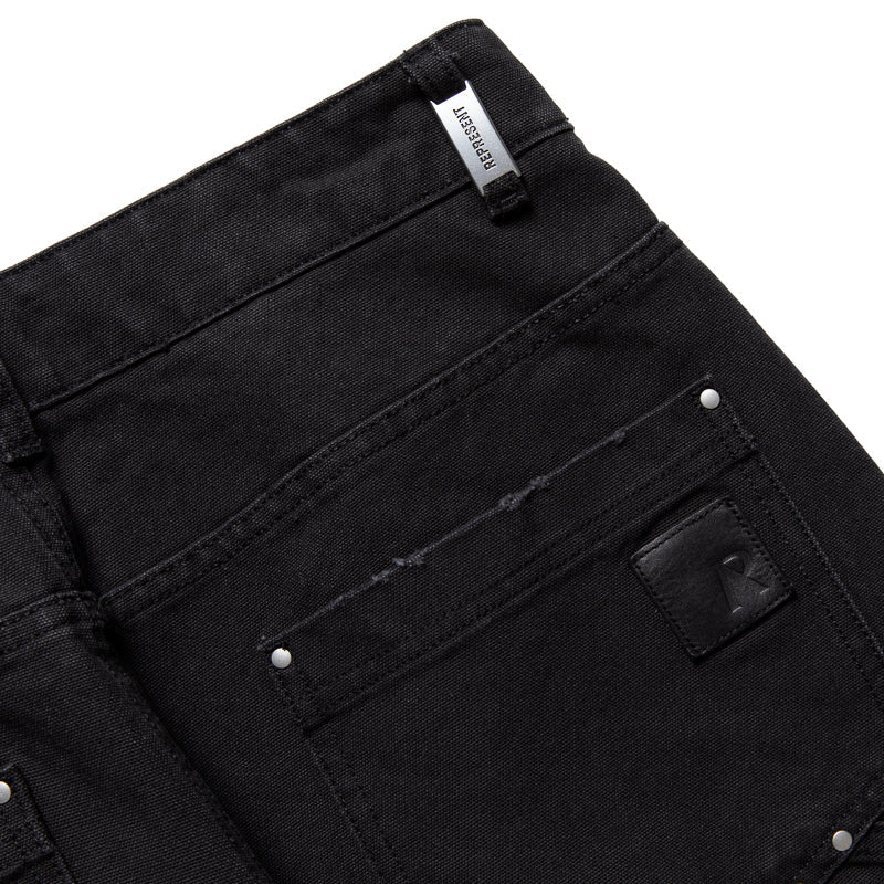 Represent Heaton Workwear Pant - Jet Black