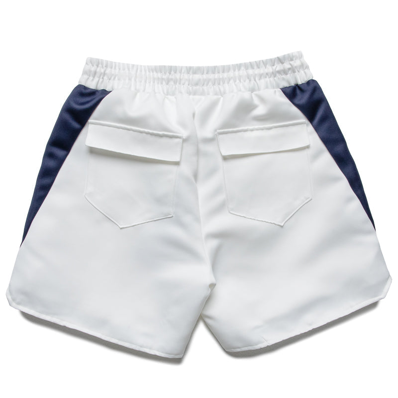 Rhude Logo Lightning Shorts - White/Navy