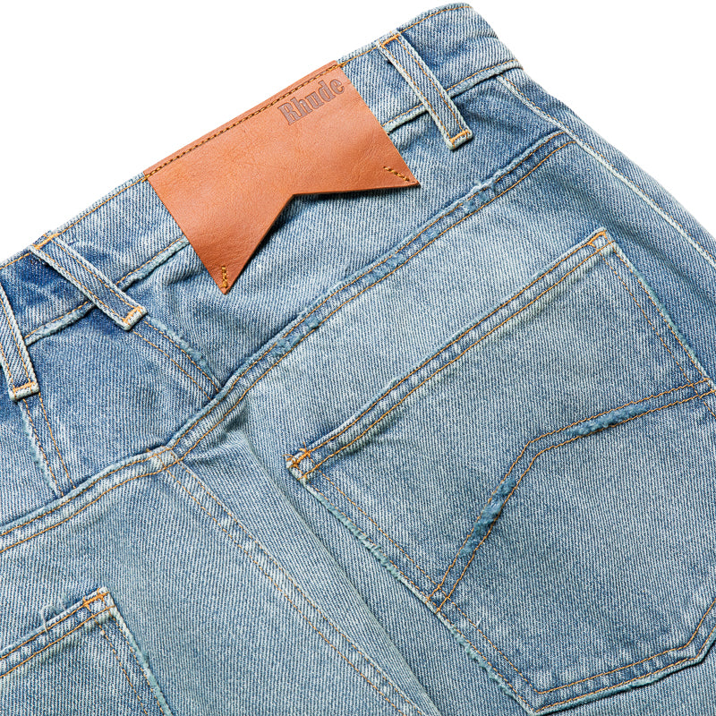 Rhude Relaxed Traxedo Denim Jean - Isla Indigo