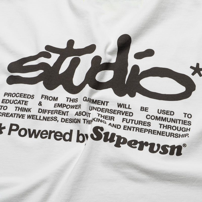 Supervsn Studio Manifesto Tee - White