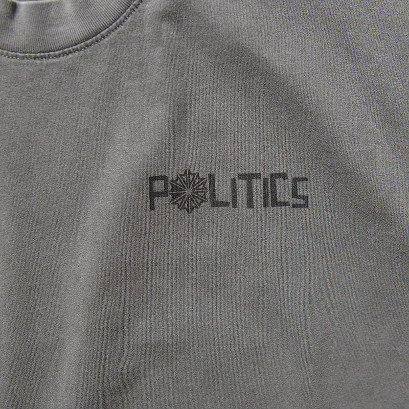 Politics Candle Tee - Vintage Black
