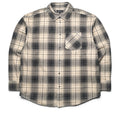 Purple Brand Wordmark Plaid Western Shirt - Brown